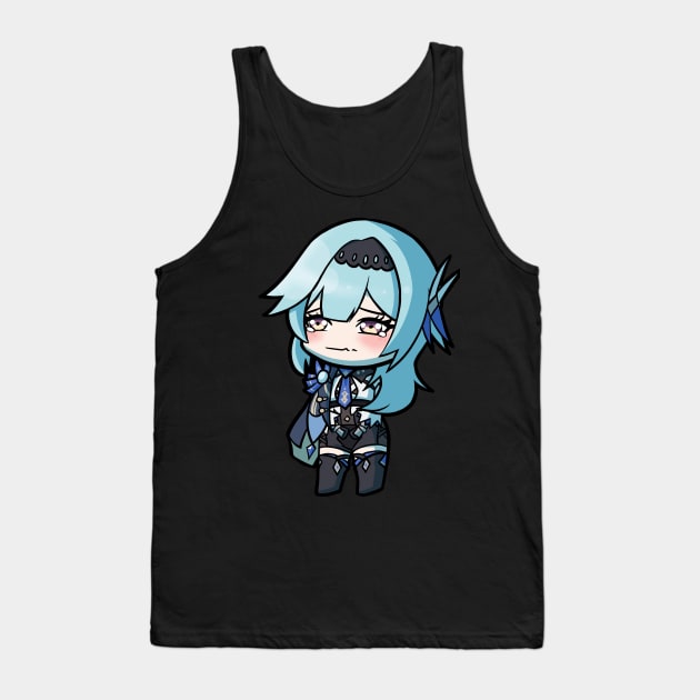 Chibi Eula - Genshin Impact Tank Top by MangaXai